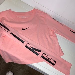Pink Nike long sleeve t-shirt